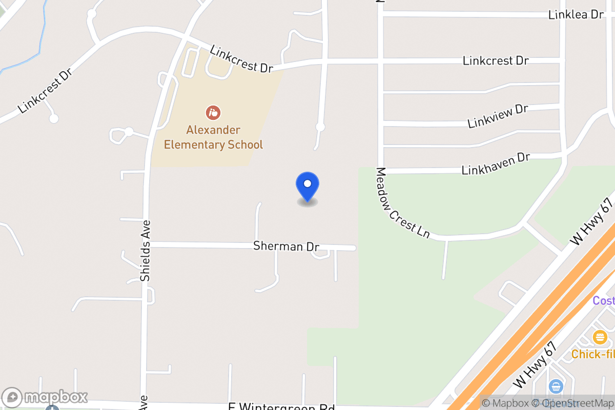 Map of 1035 Sherman Dr