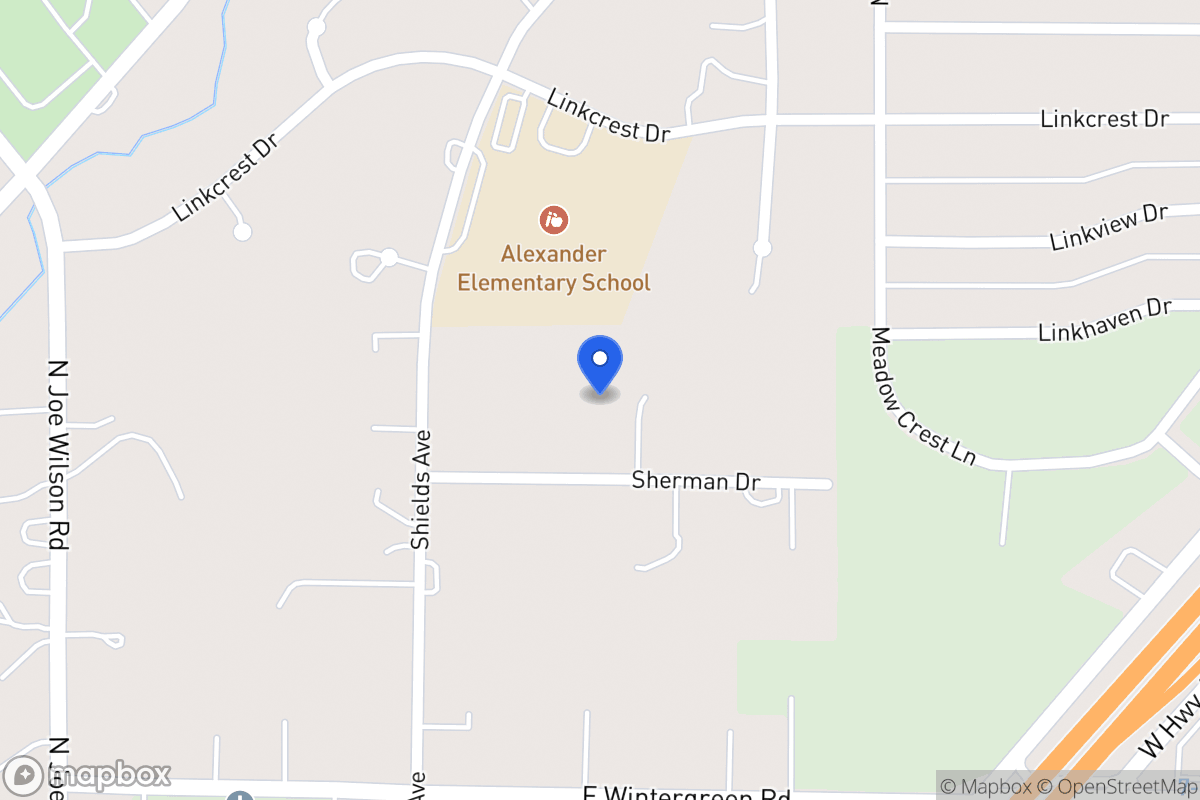 Map of 1019 Sherman Dr