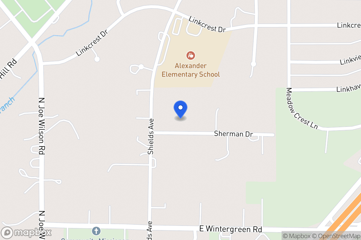 Map of 1011 Sherman Dr