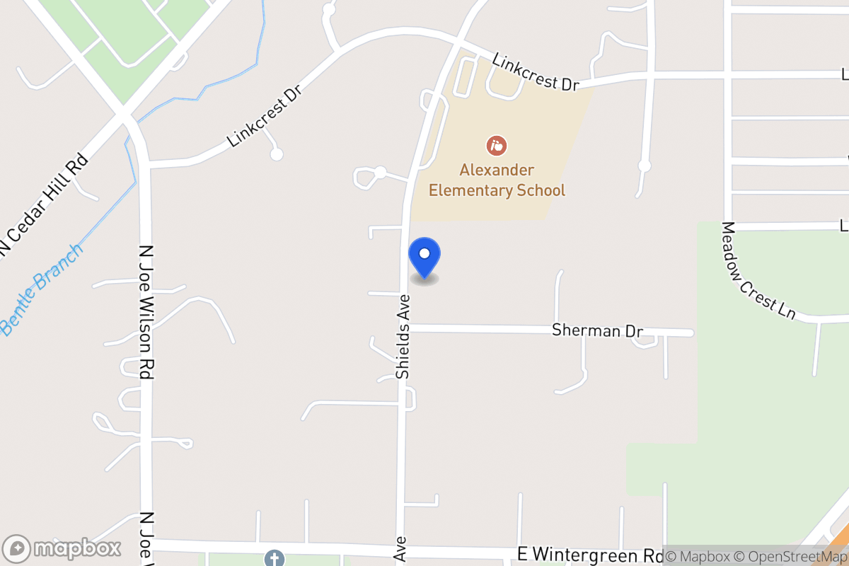 Map of 1508 Shields Ave