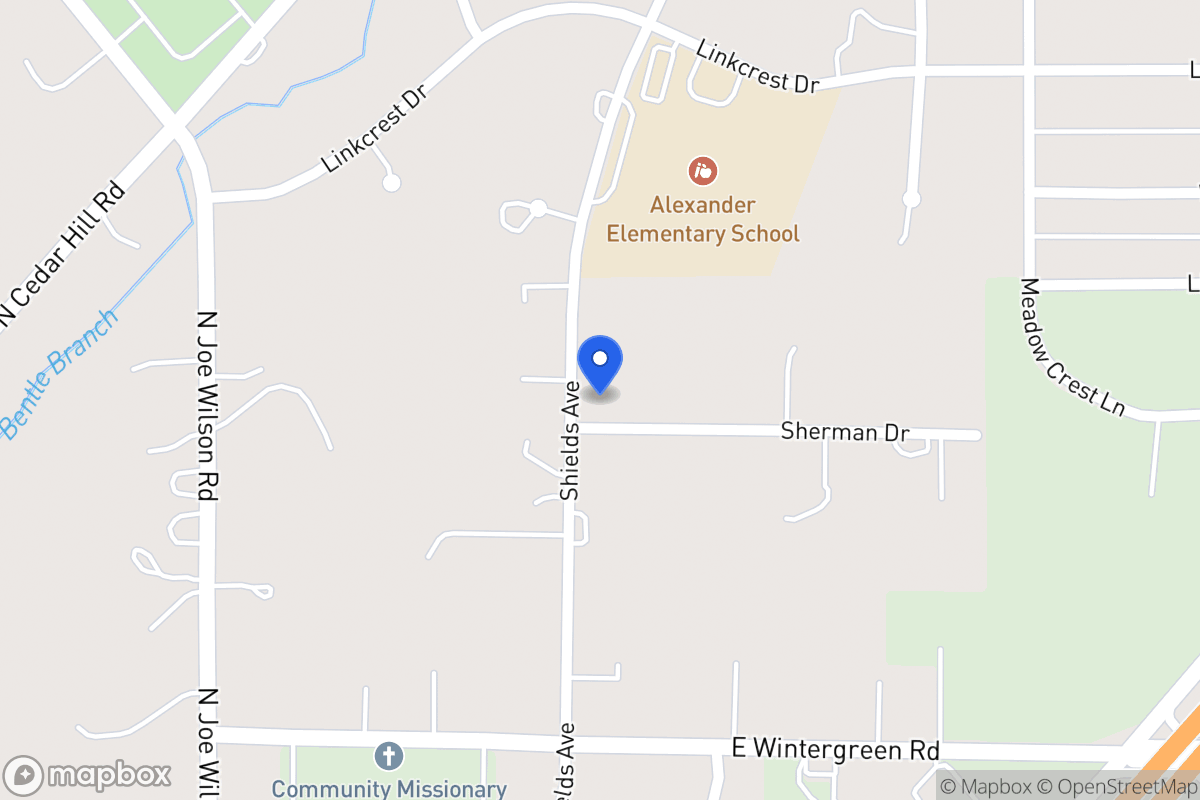 Map of 1504 Shields Ave