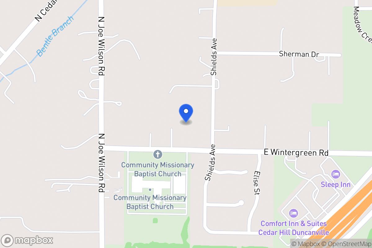 Map of 913 E Wintergreen Rd