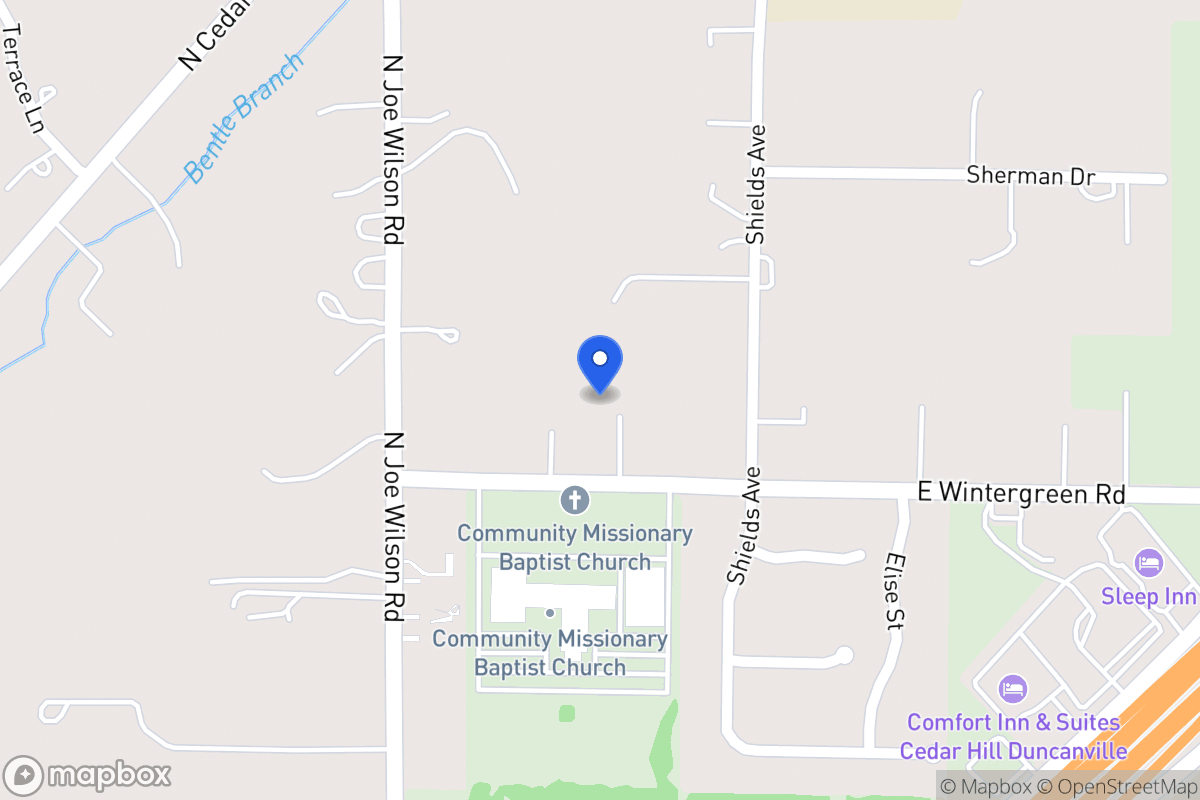 Map of 905 E Wintergreen Rd