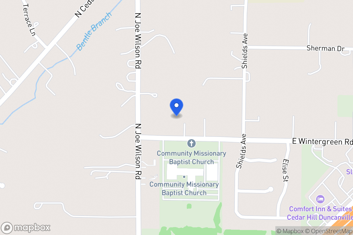 Map of 813 E Wintergreen Rd