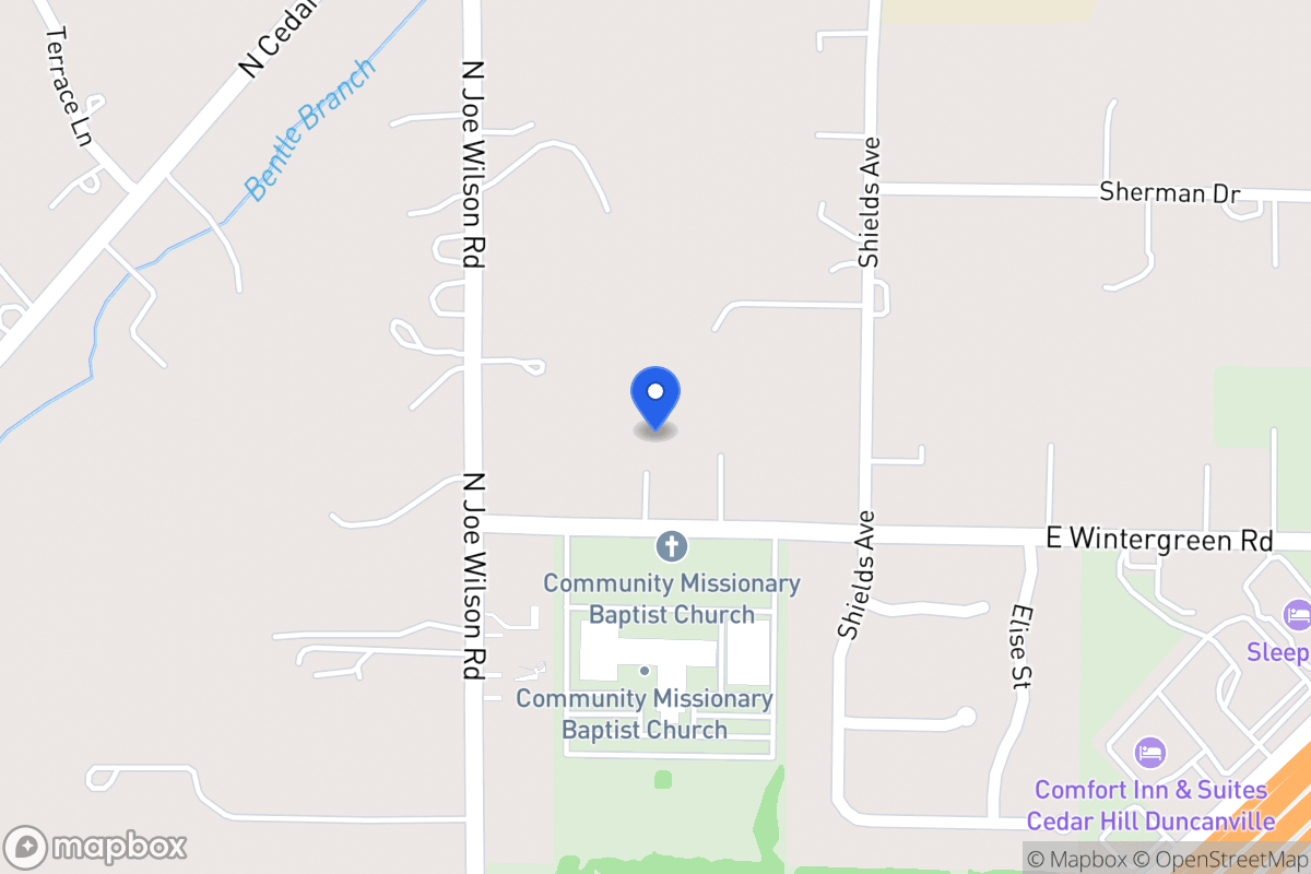 Map of 817 E Wintergreen Rd