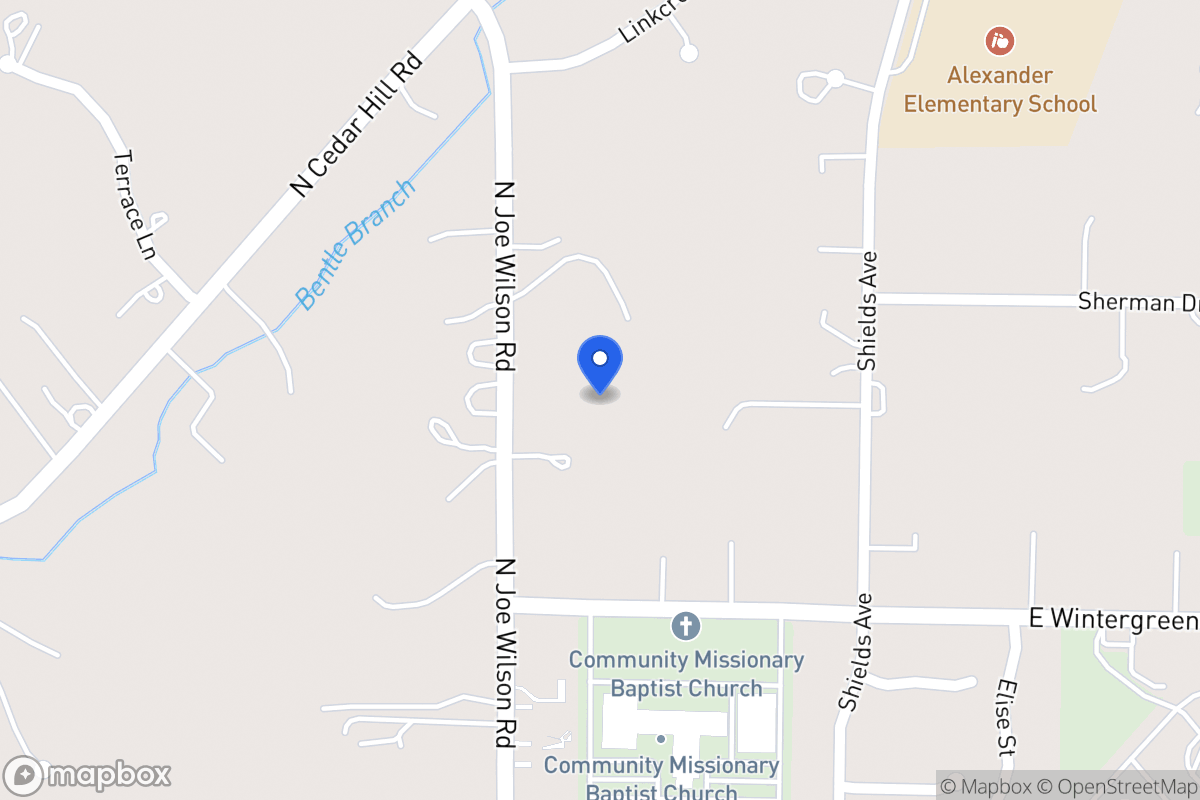 Map of 1508 N Joe Wilson Rd