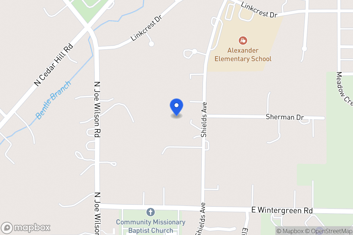 Map of 1503 Shields Ave