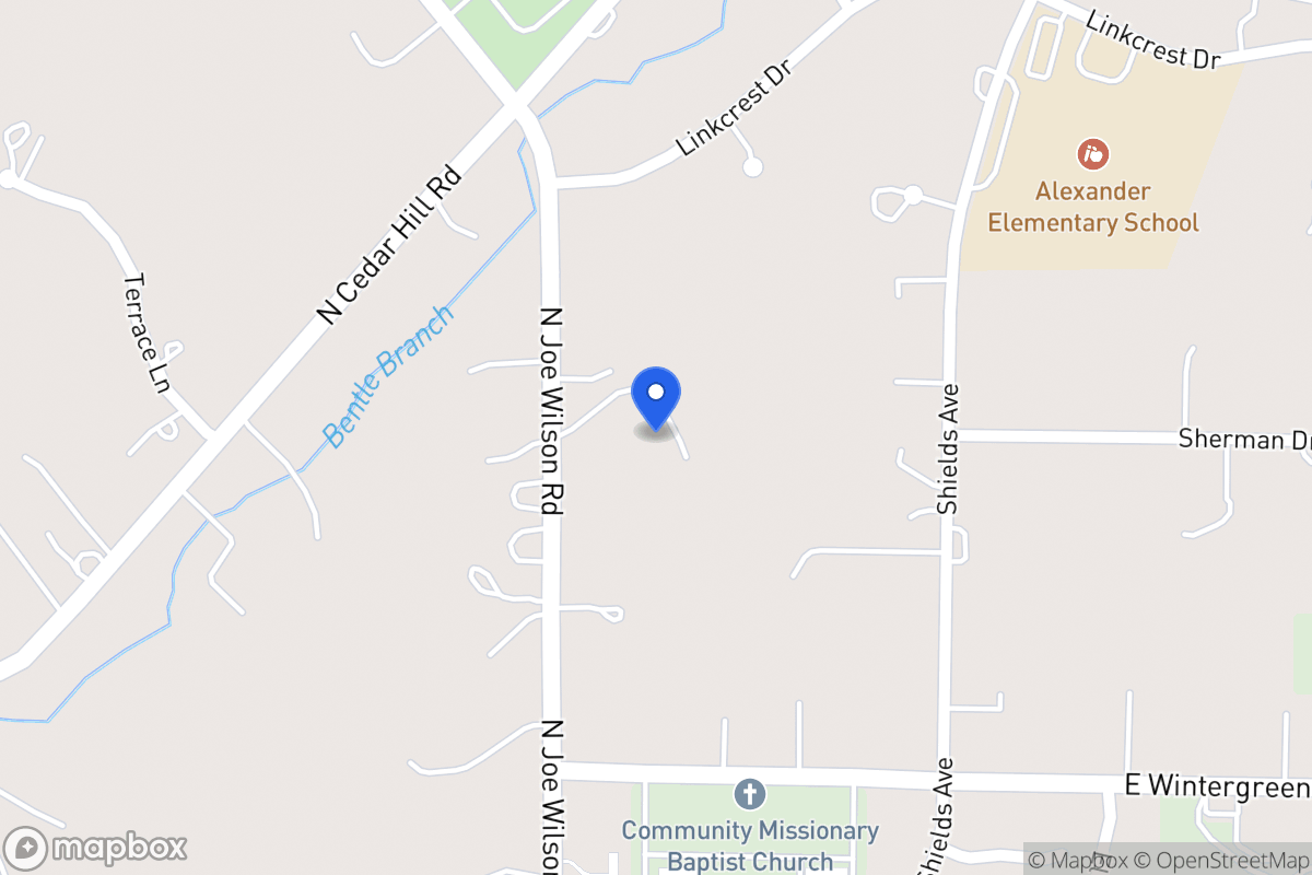 Map of 1520 N Joe Wilson Rd