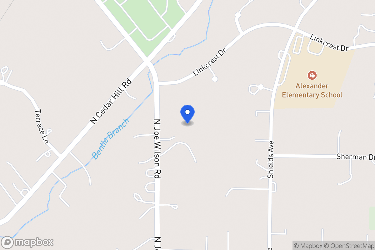 Map of 1530 N Joe Wilson Rd