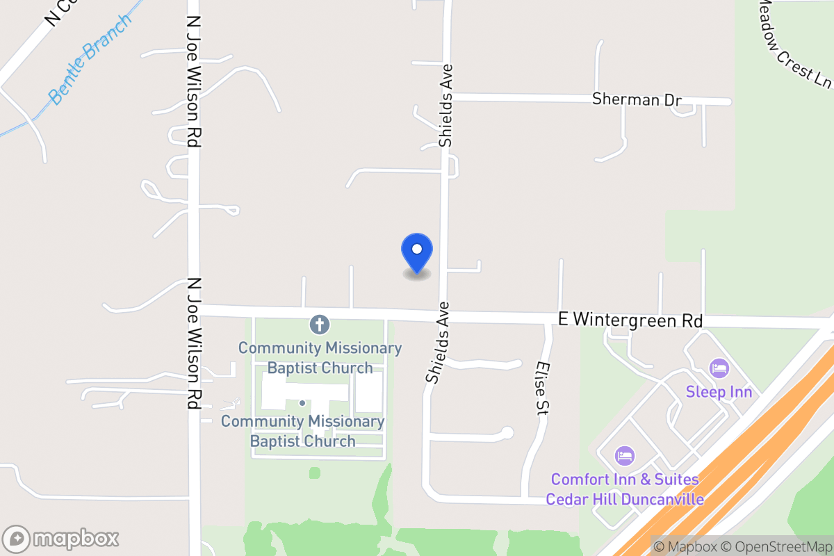 Map of 917 E Wintergreen Rd