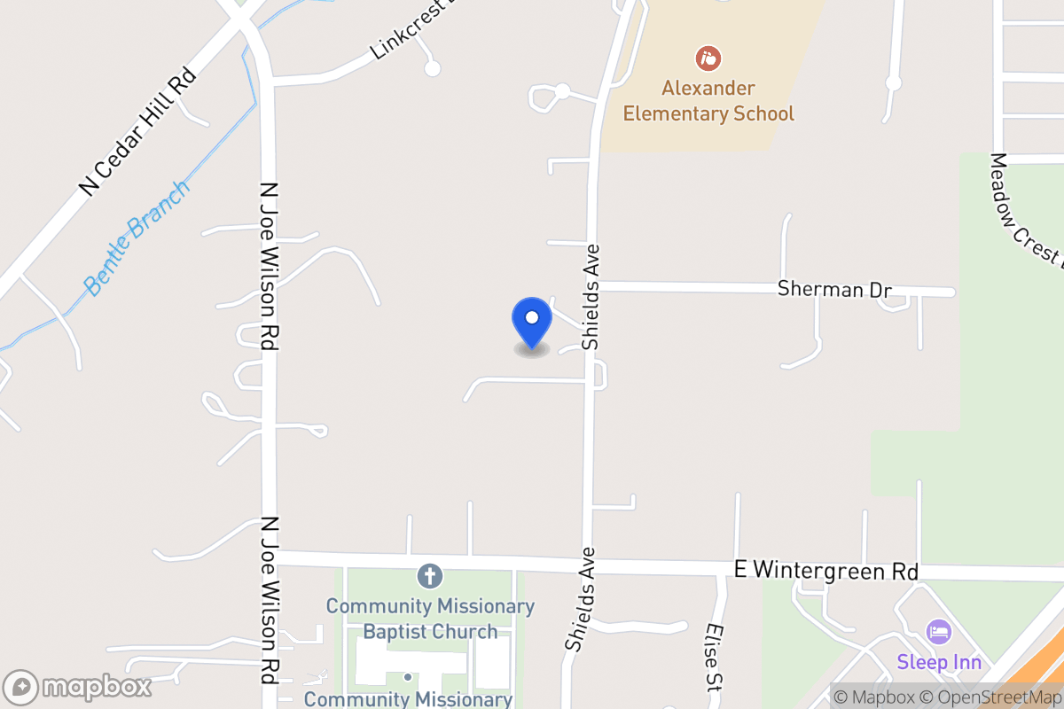 Map of 1431 Shields Ave