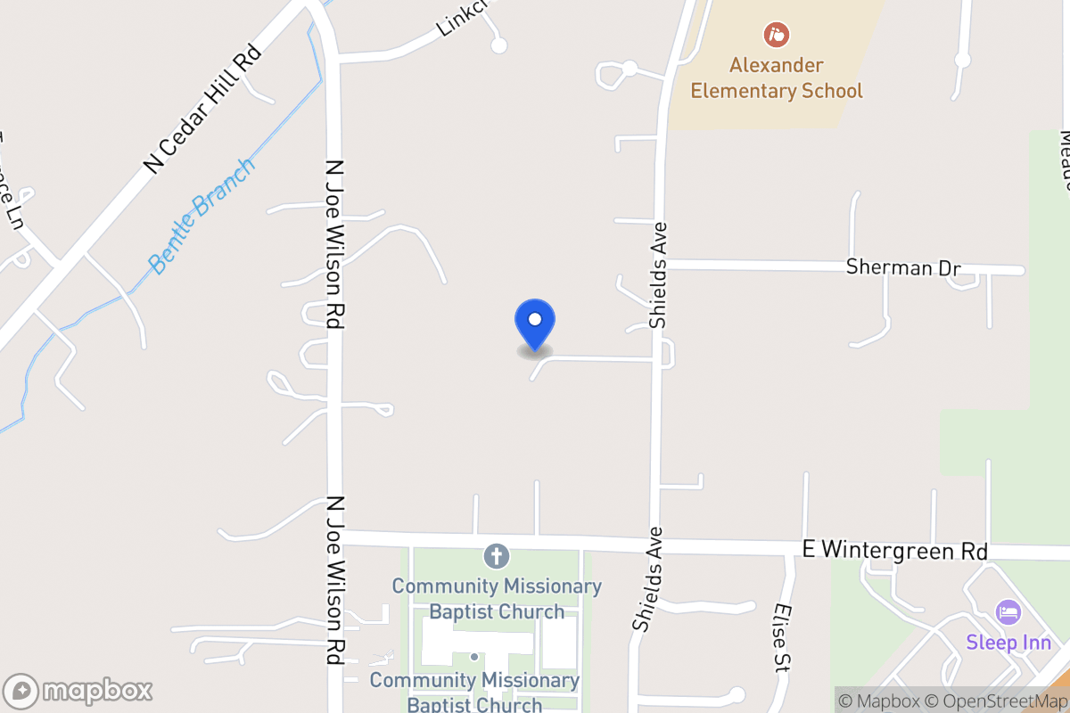 Map of 1425 Shields Ave