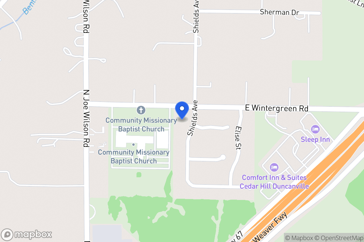 Map of 1343 Shields Ave