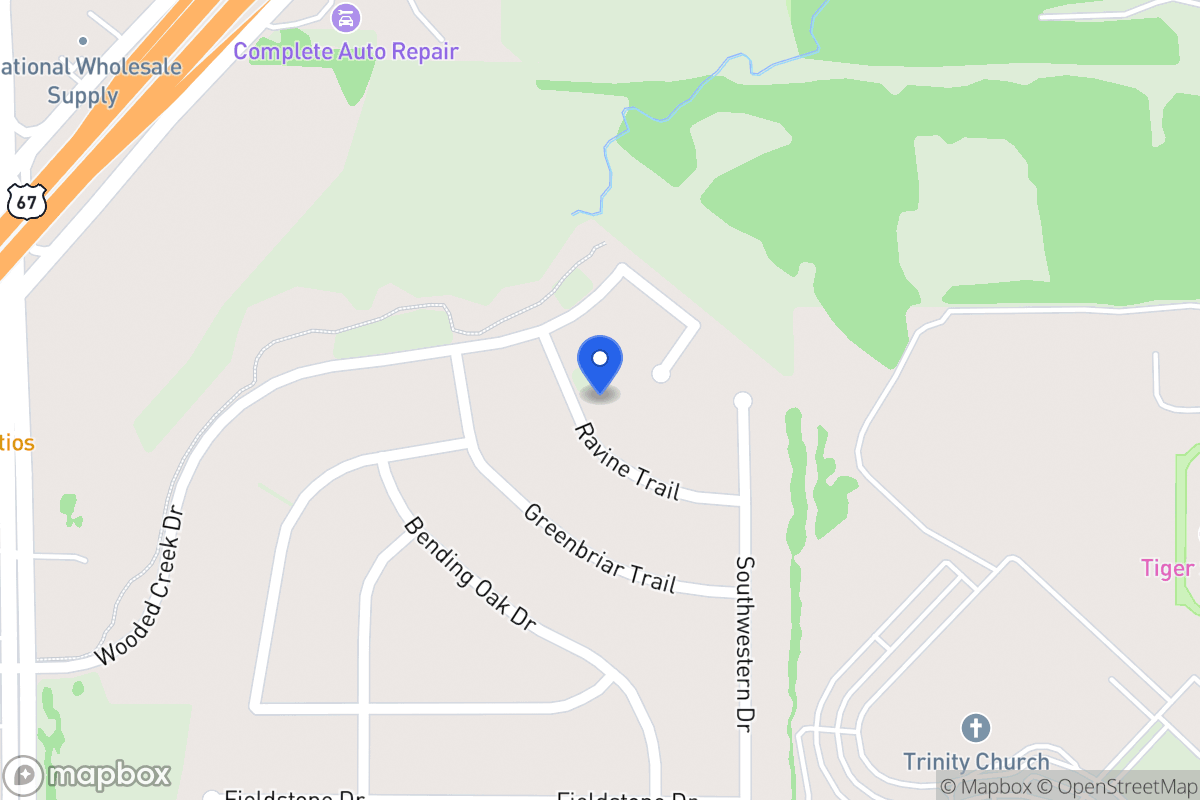 Map of 1032 Ravine Trl
