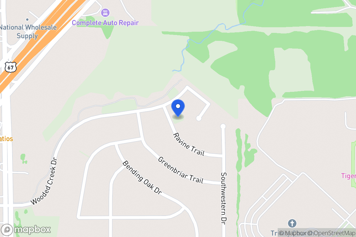 Map of 1036 Ravine Trl