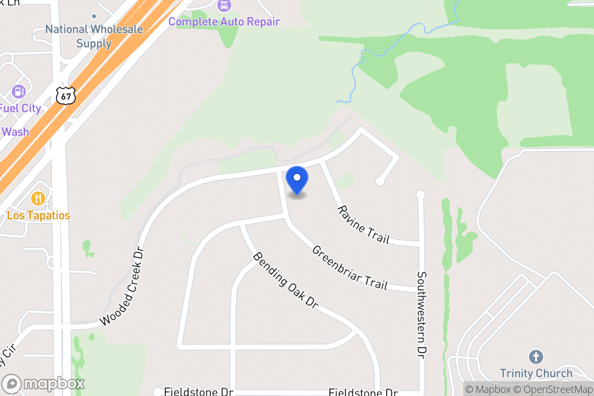 Map of 1050 Greenbriar Trl