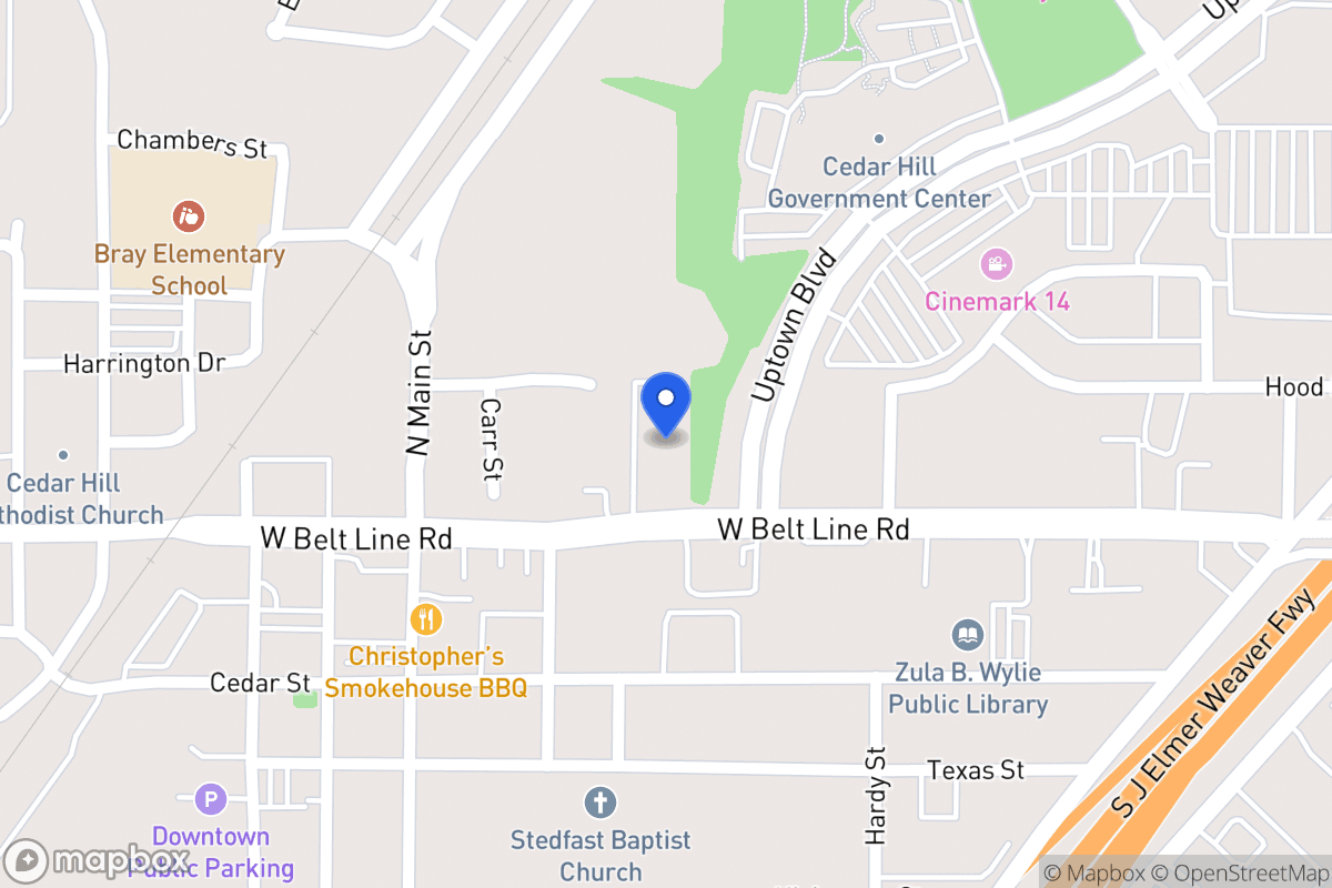 Map of 323 W Belt Line Rd