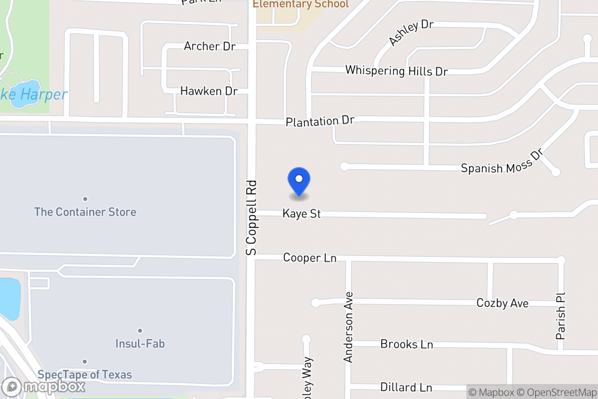 Map of 424 Kaye St