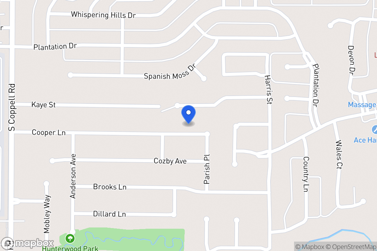 Map of 406 Cooper Ln
