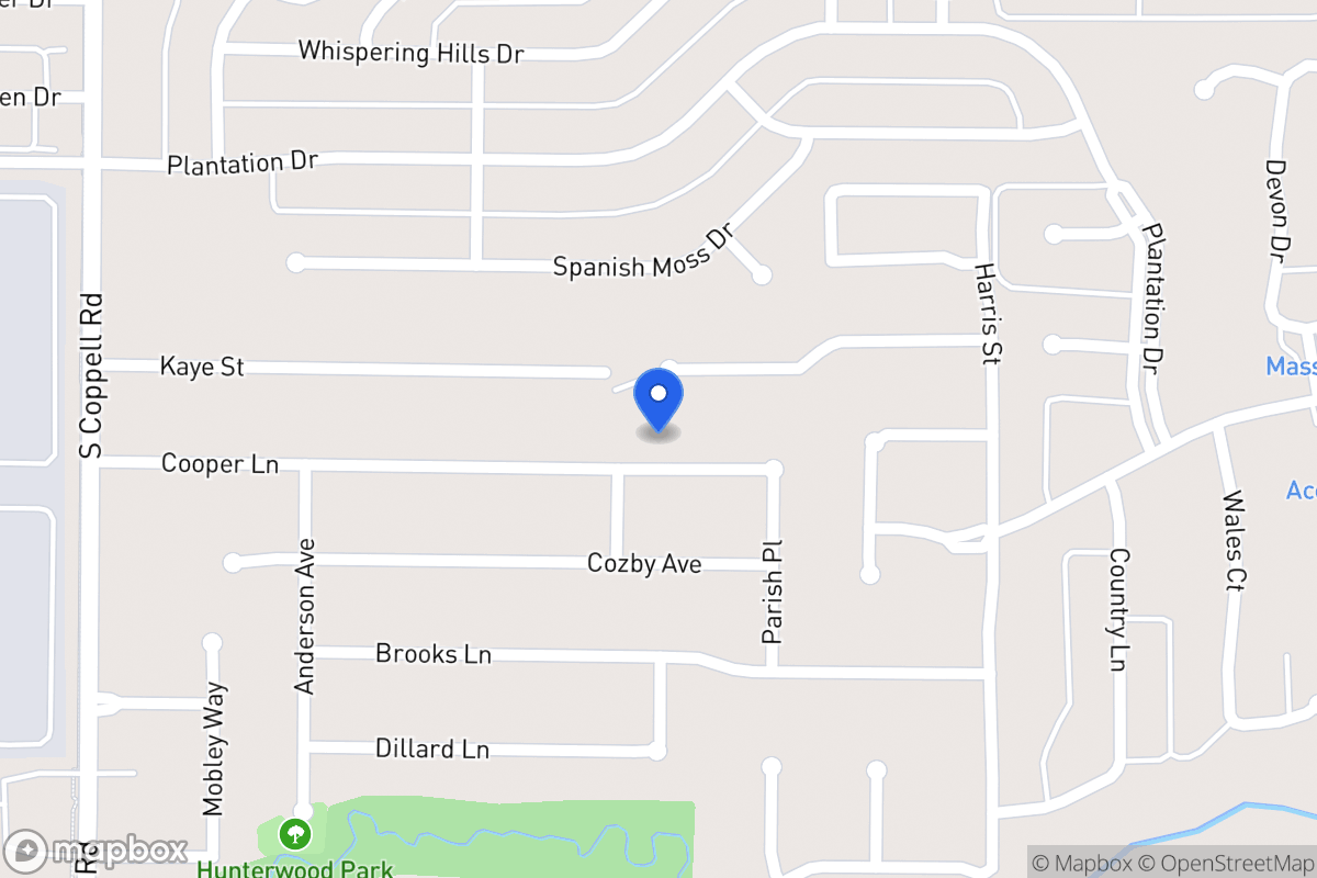 Map of 410 Cooper Ln