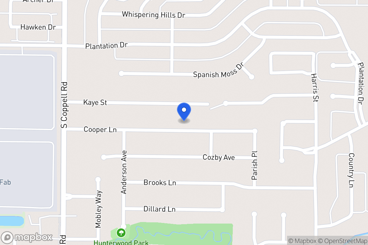 Map of 424 Cooper Ln