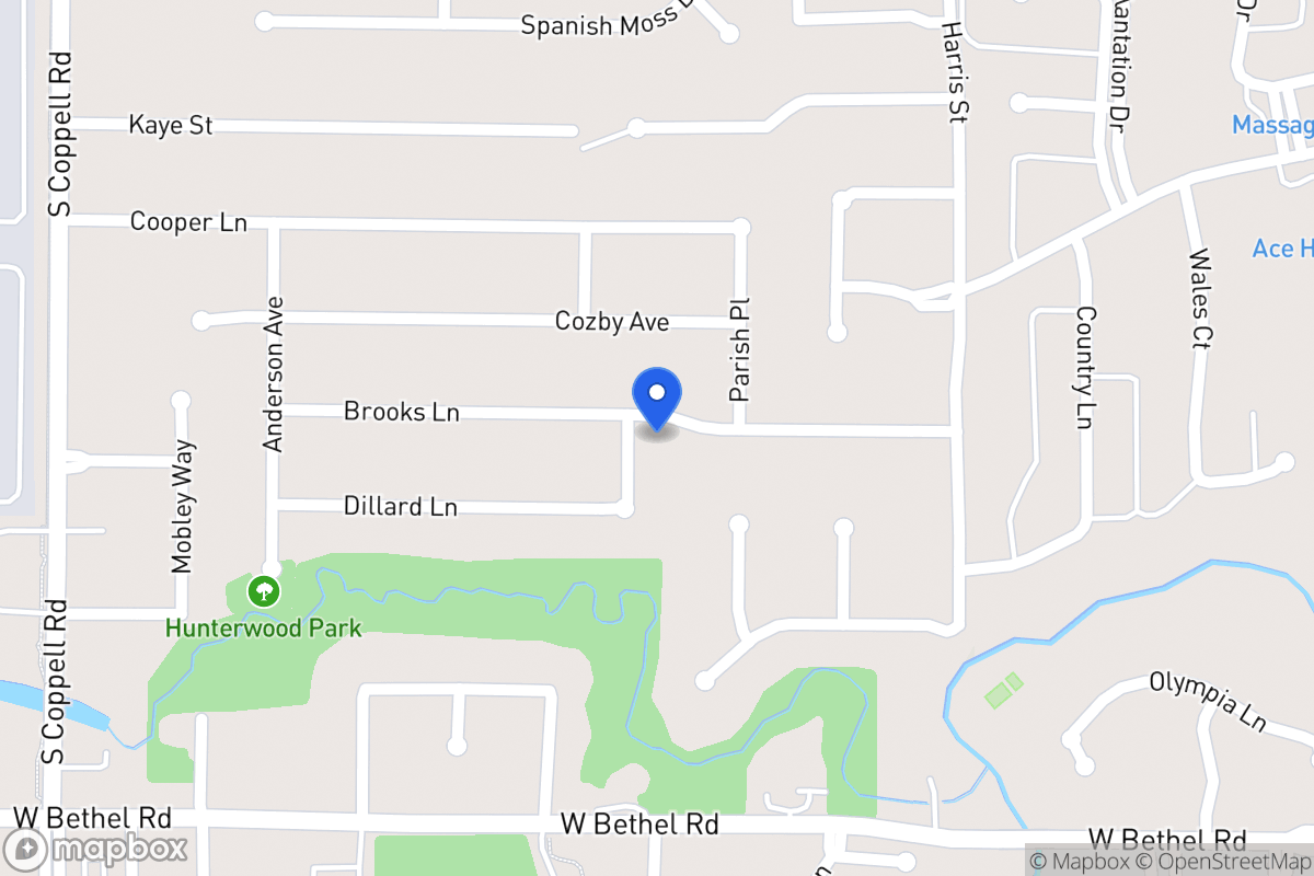 Map of 401 Dillard Ln