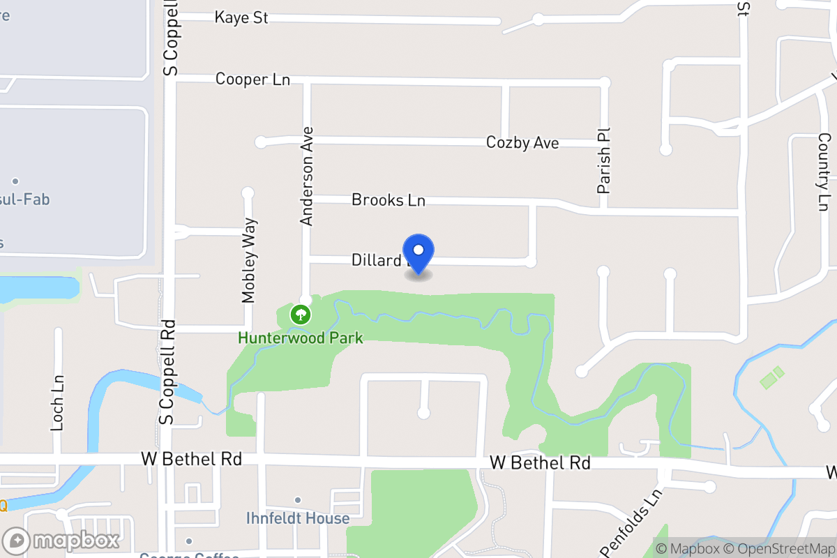 Map of 425 Dillard Ln