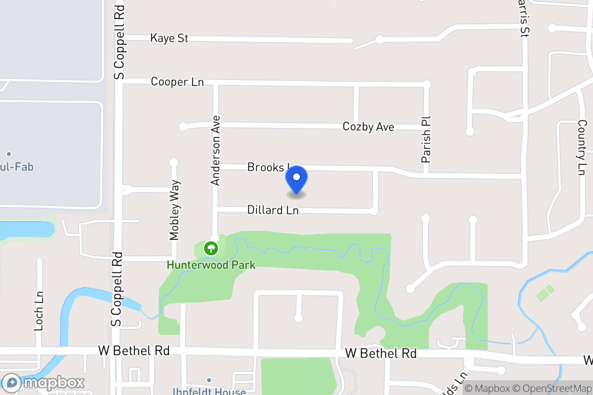 Map of 424 Dillard Ln