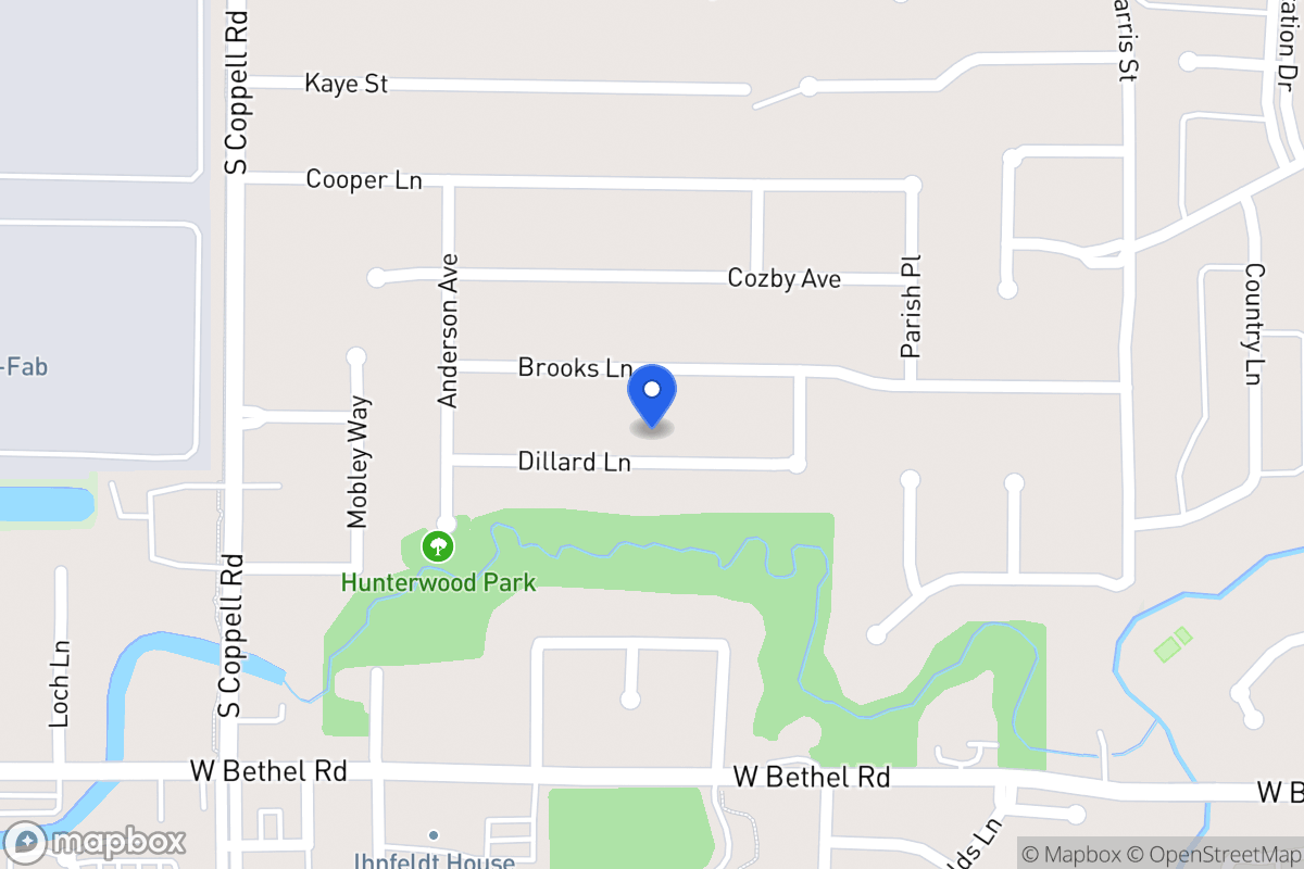 Map of 420 Dillard Ln