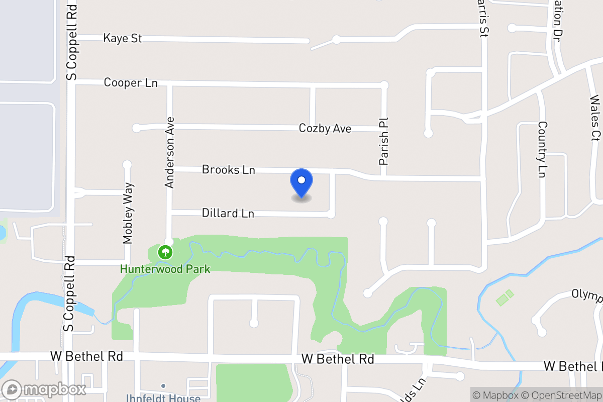 Map of 408 Dillard Ln