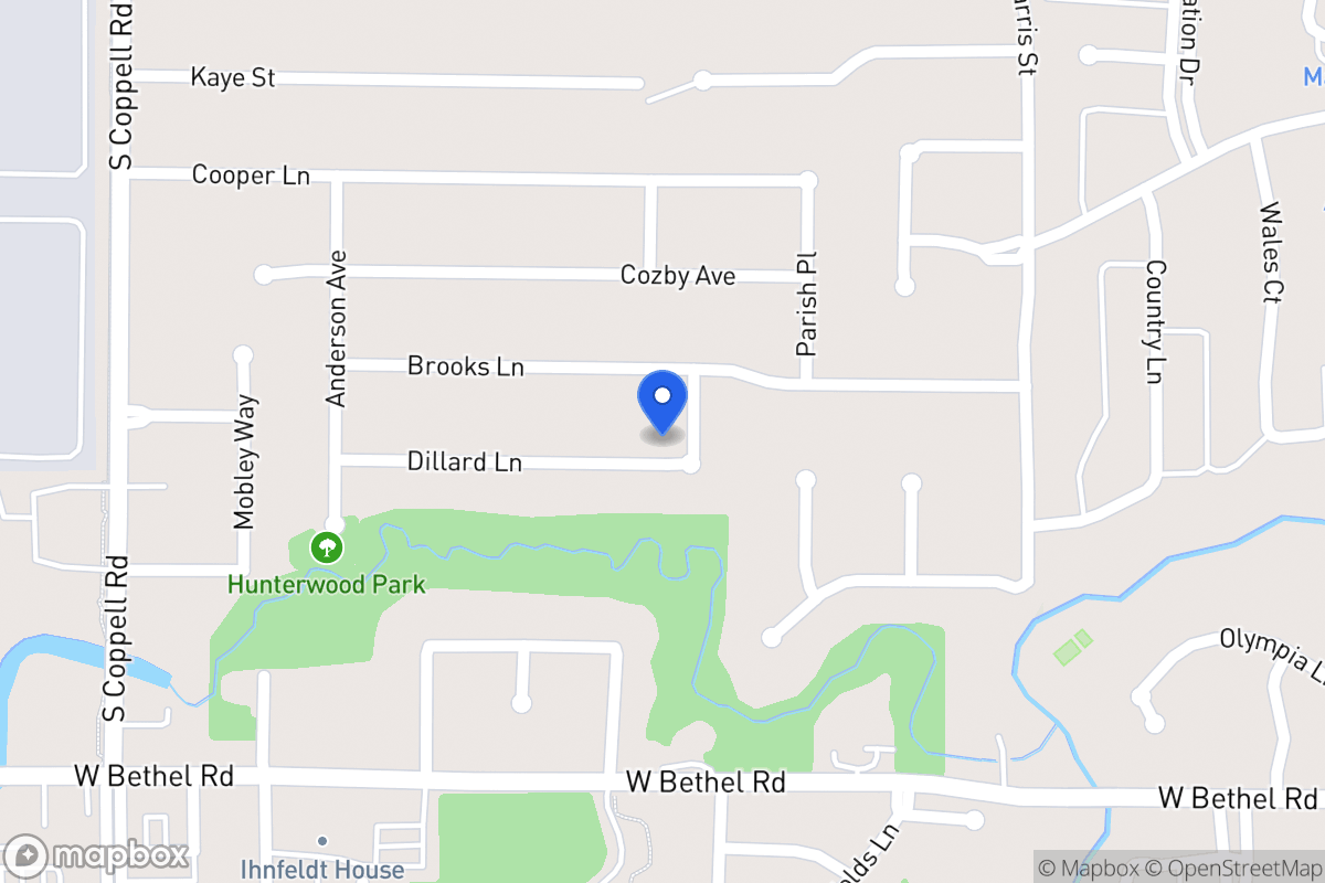 Map of 406 Dillard Ln