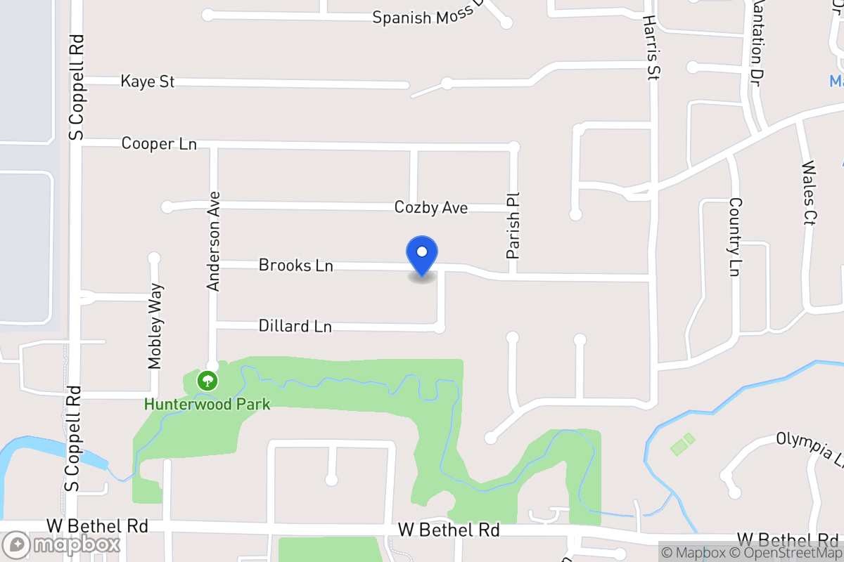 Map of 402 Dillard Ln