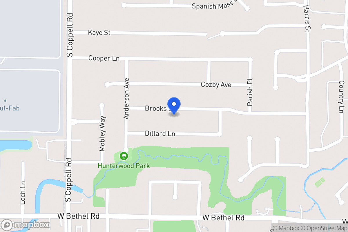 Map of 423 Brooks Ln
