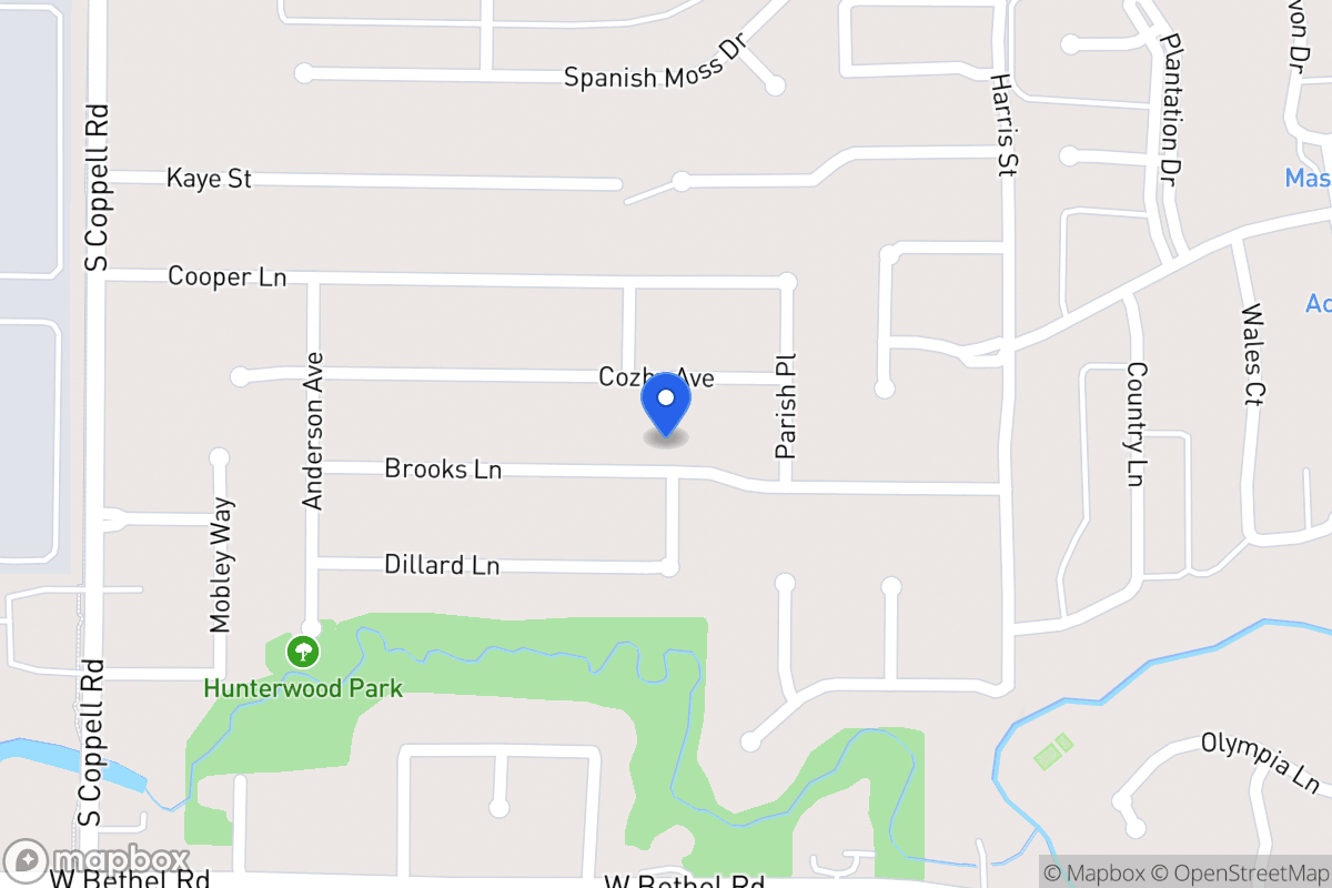 Map of 404 Brooks Ln
