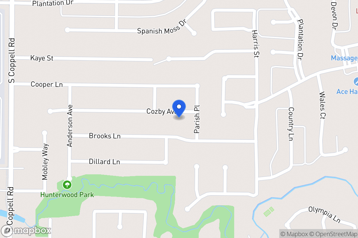 Map of 401 Cozby Ave