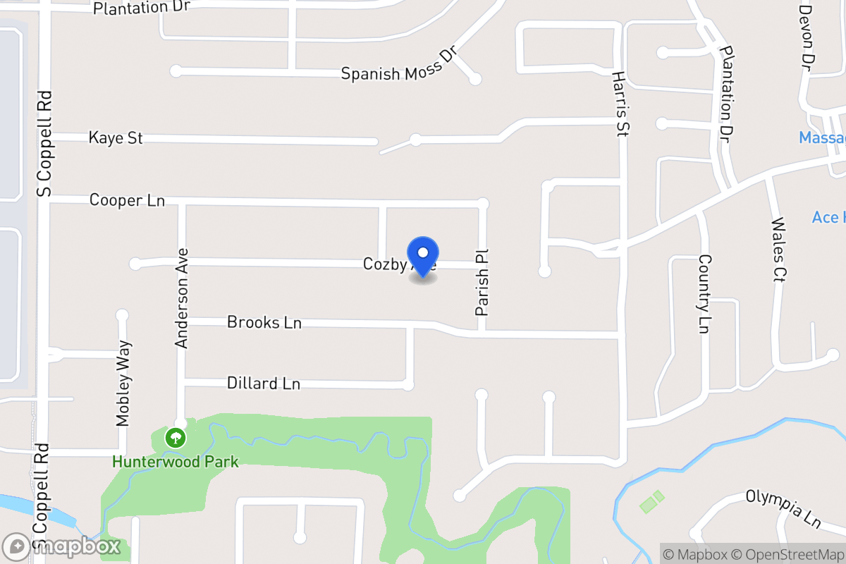 Map of 403 Cozby Ave