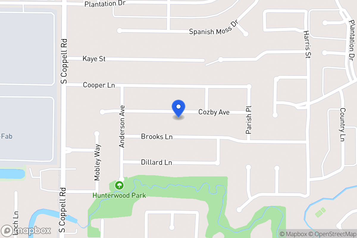 Map of 421 Cozby Ave