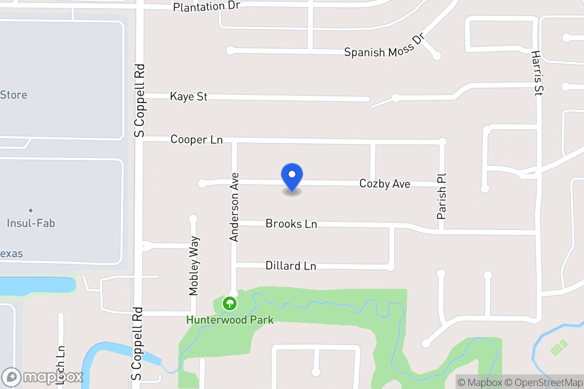 Map of 433 Cozby Ave
