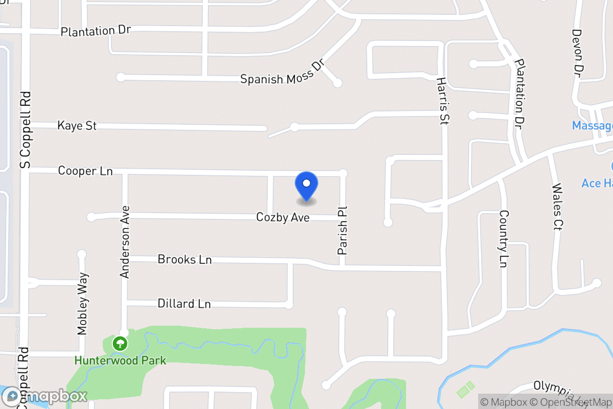 Map of 404 Cozby Ave