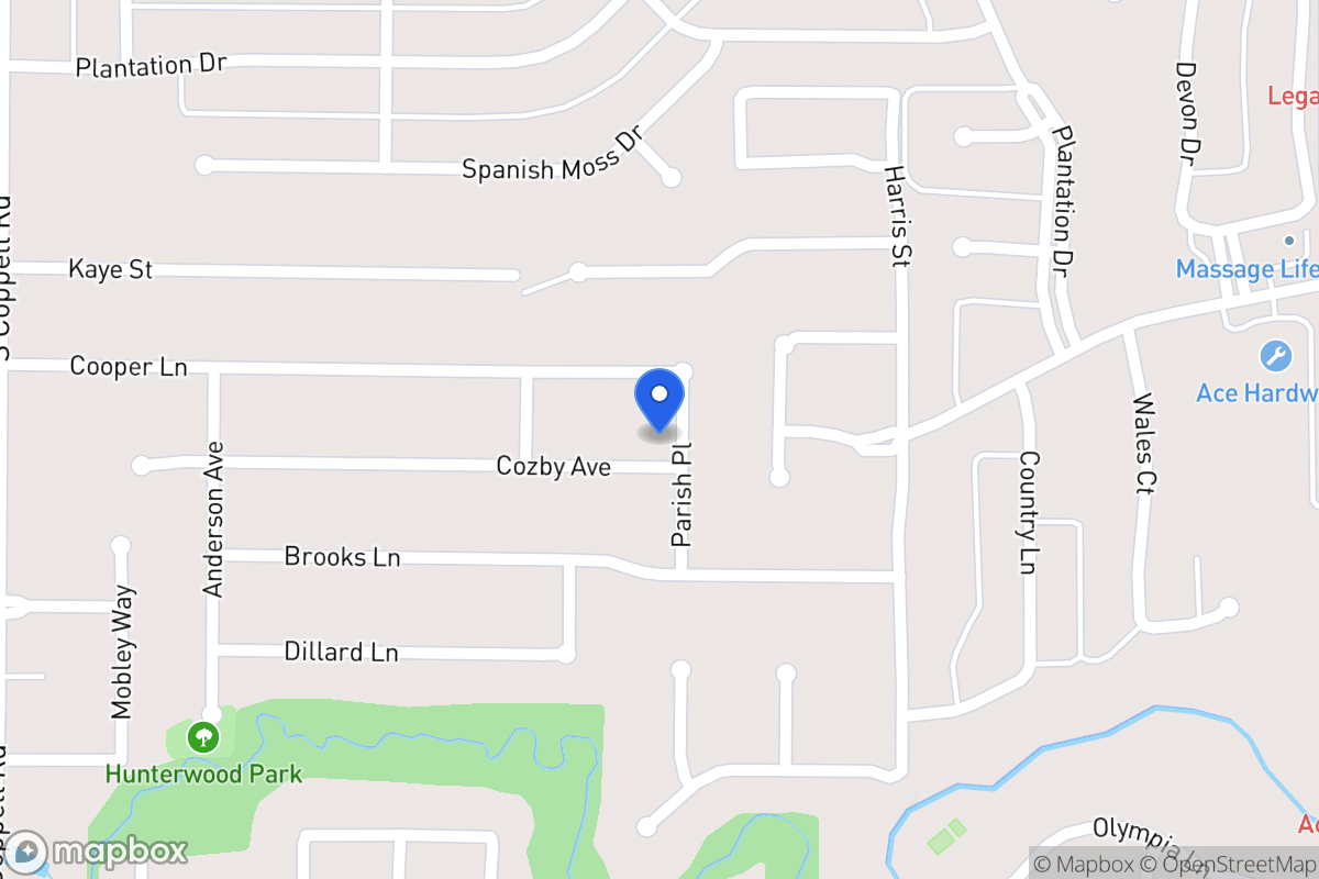 Map of 400 Cozby Ave