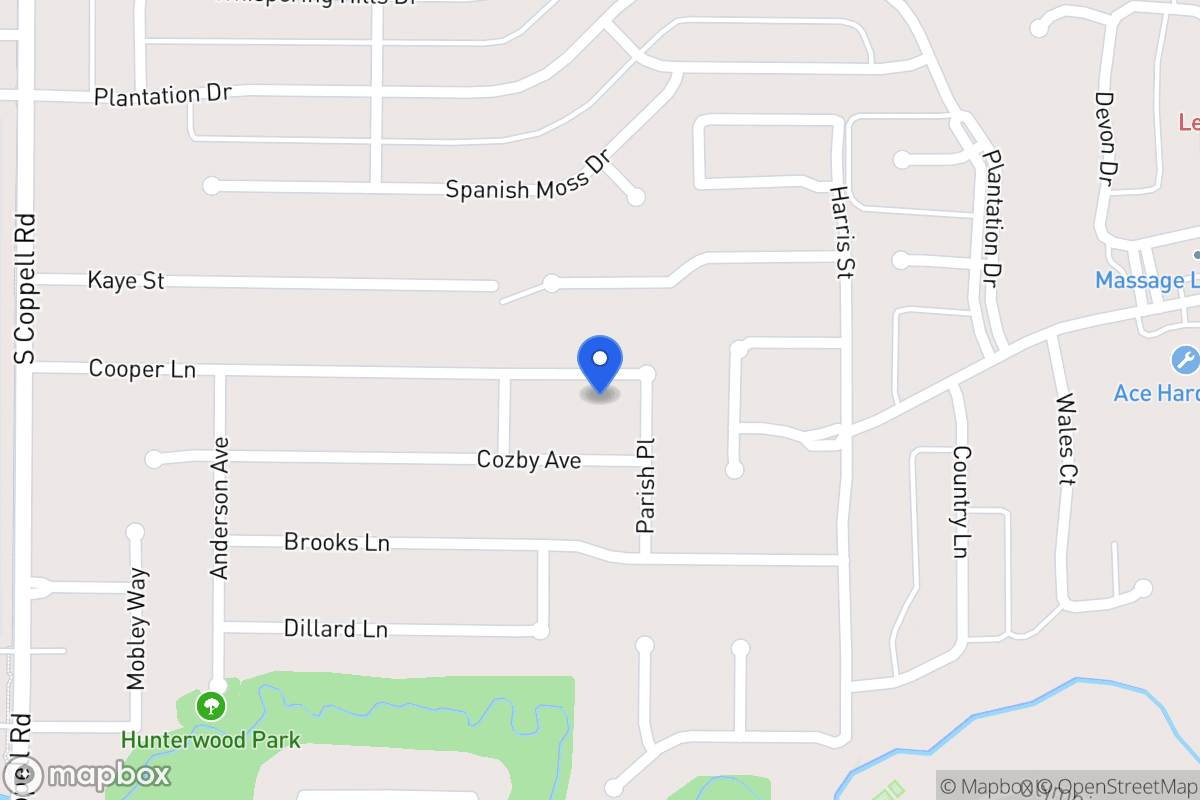 Map of 403 Cooper Ln