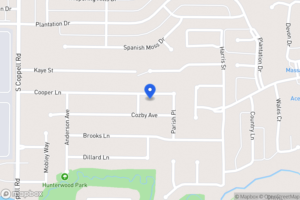 Map of 407 Cooper Ln