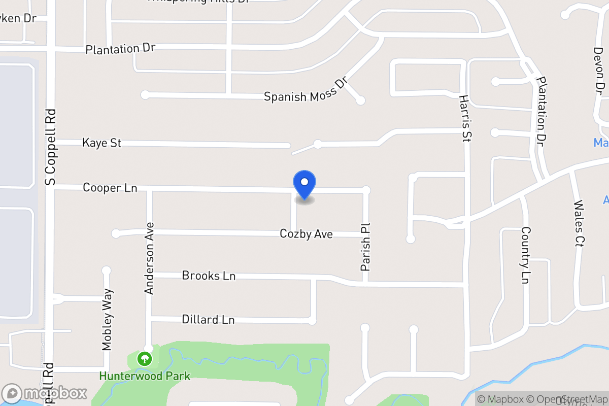 Map of 409 Cooper Ln