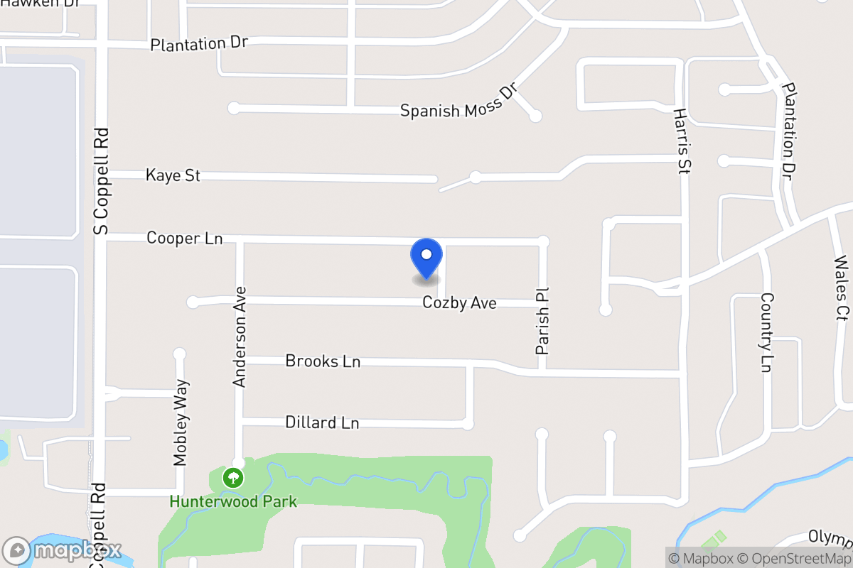 Map of 410 Cozby Ave