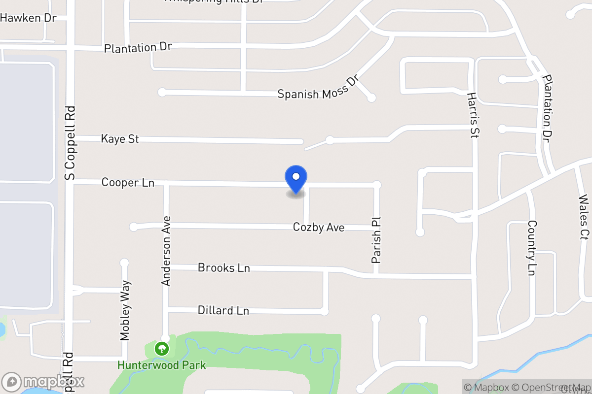 Map of 413 Cooper Ln