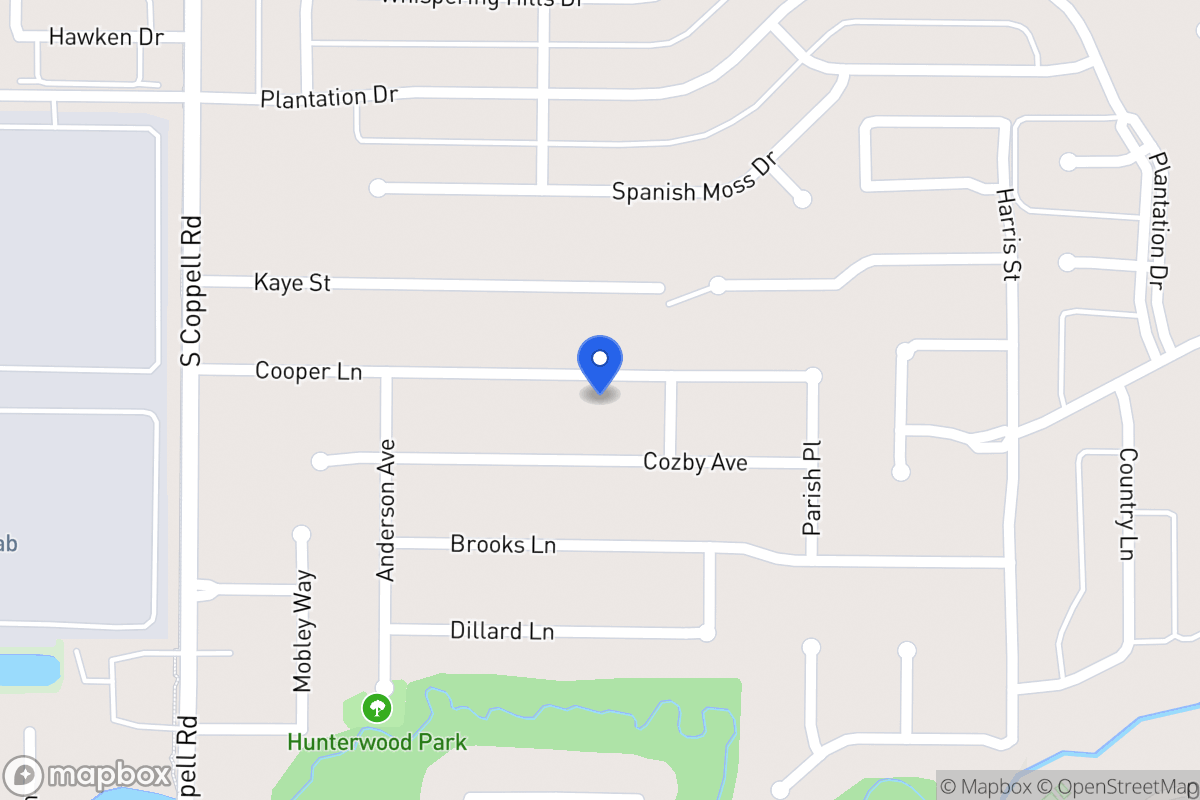 Map of 421 Cooper Ln