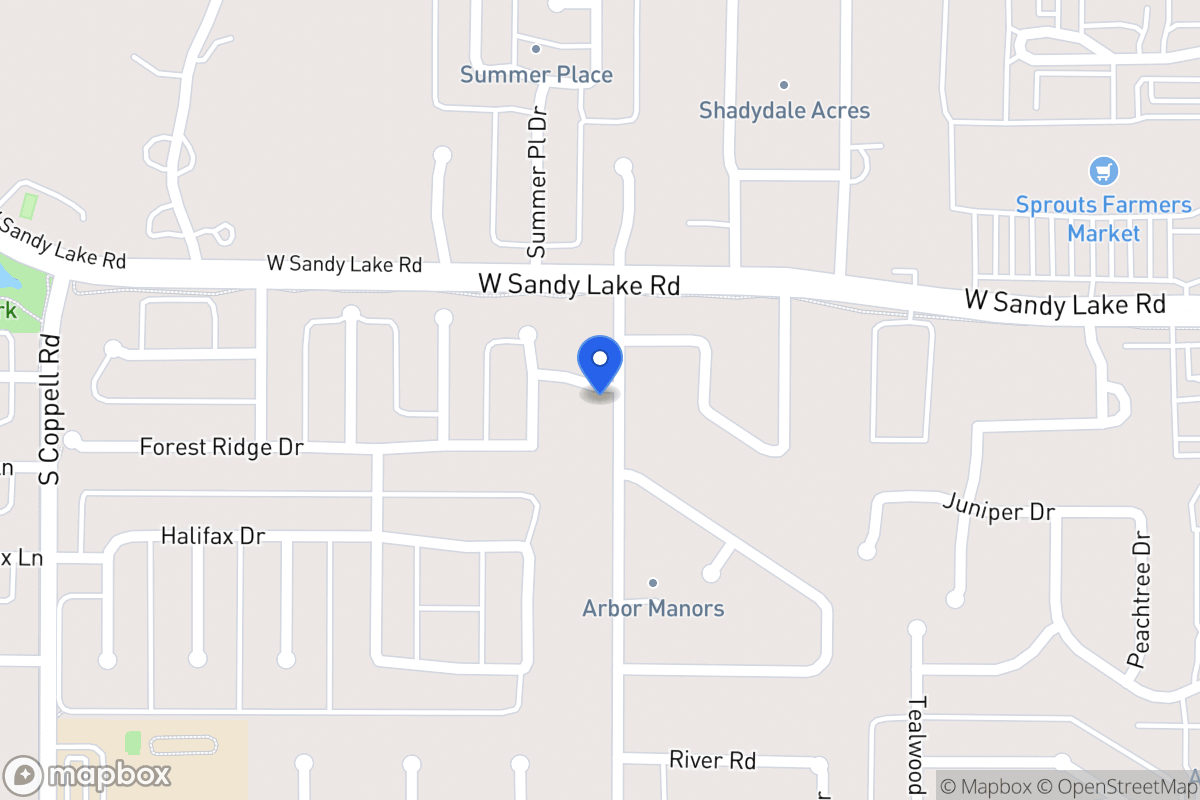 Map of 400 Sandy Lake Rd