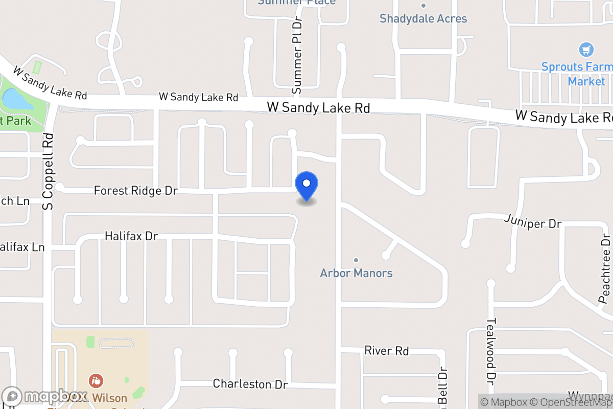 Map of 409 Forest Ridge Dr