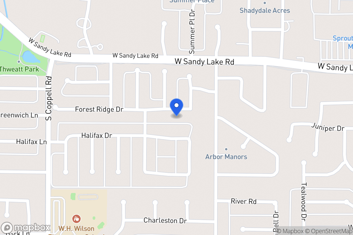 Map of 421 Forest Ridge Dr