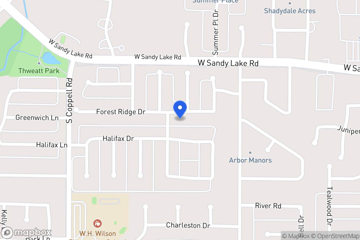 Map of 433 Forest Ridge Dr